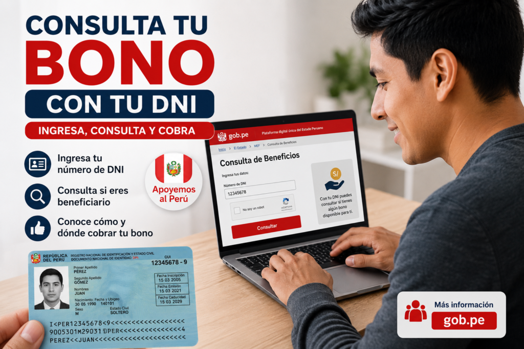 Consulta bonos con DNI en Perú