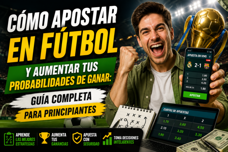 cómo apostar en fútbol y aumentar tus probabilidades de ganar guía completa para principiantes