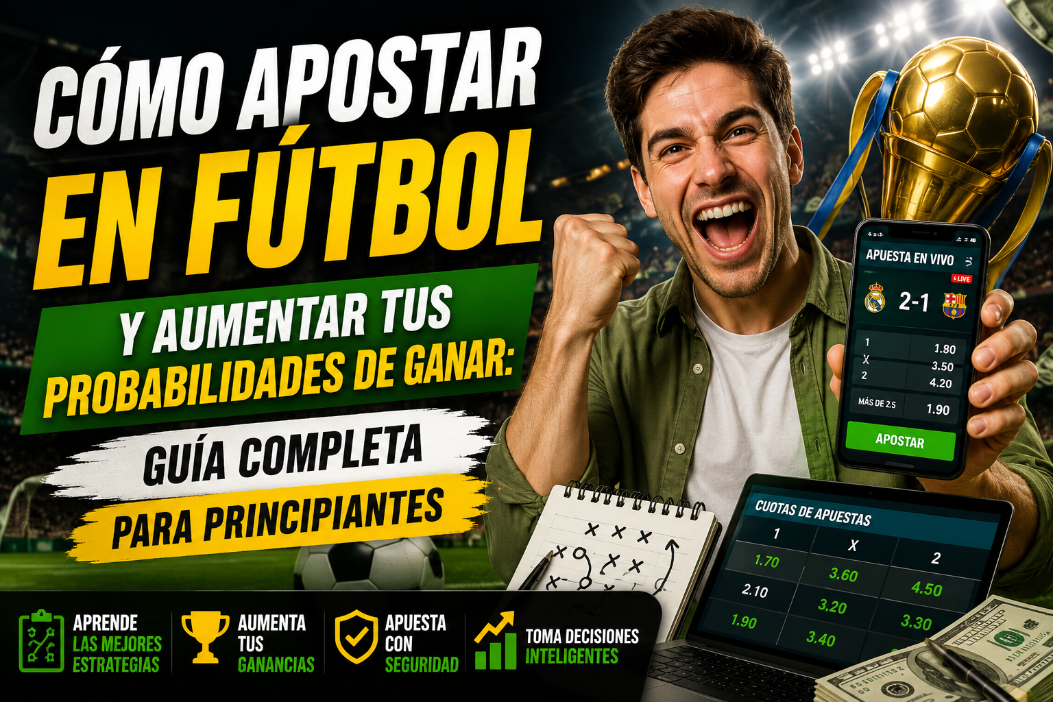 cómo apostar en fútbol y aumentar tus probabilidades de ganar guía completa para principiantes