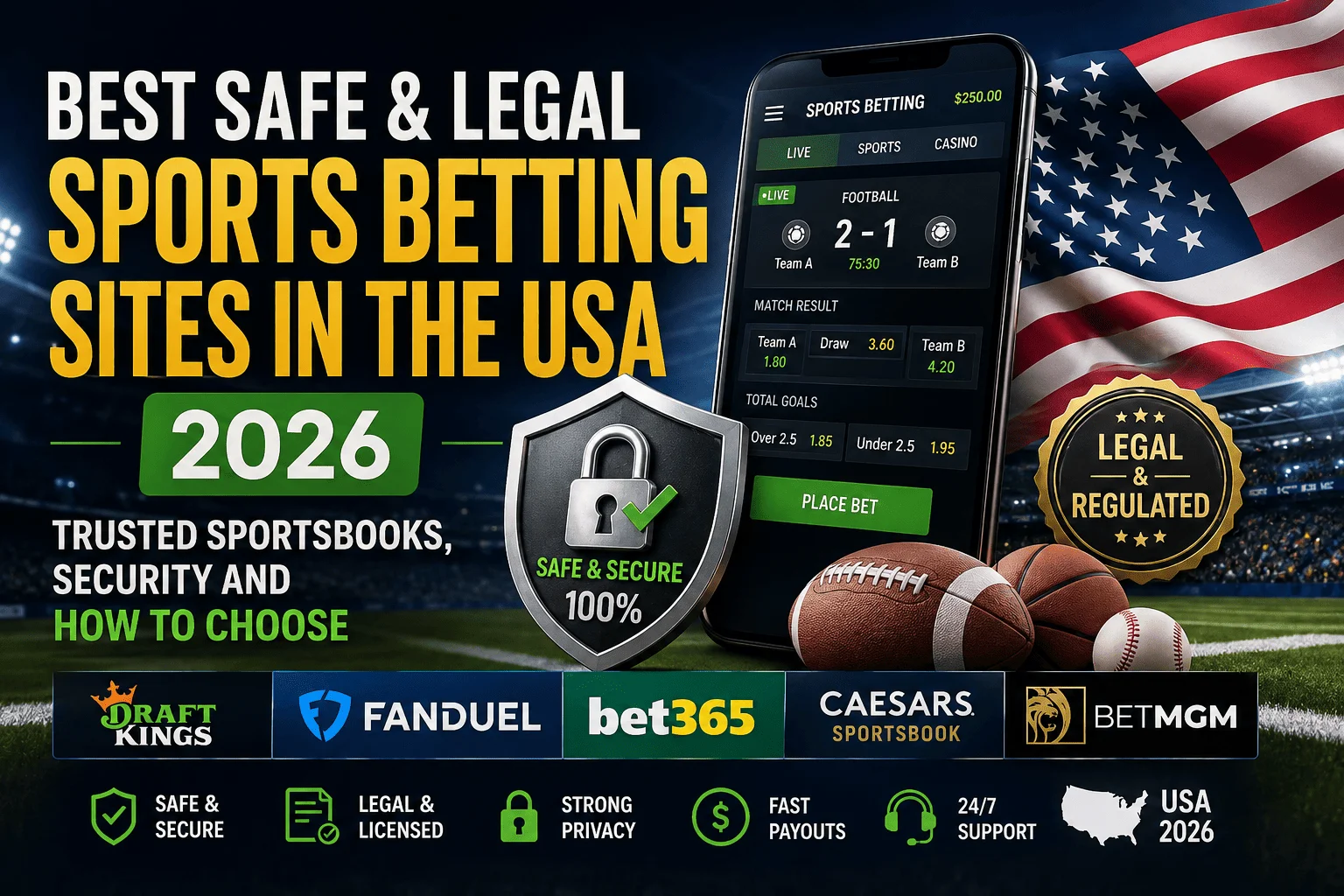 Best Safe and Legal Sports Betting Sites in the USA 2026